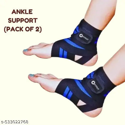 2pcs Cotton Ankle Brace Support Compression Foot Pain Relief Ankle Support Adjustable Support Brace for Foot Care, Sprain, Injury, Swelling -Free Size