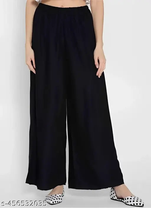 SRS/Casual Latest Black Women palazzo