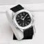 Men's Analog rubber strap hand Watch casual black colour dial
