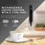 Electric Coffee Frother – Handheld Milk Frother for Lattes, Cappuccinos, Matcha & Hot Chocolate | Battery-Operated Foam Maker for Creamy Coffee Drinks, Milk, Protein Shakes & More