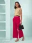 LYRA Women's Solid Pink Palazzos