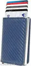 WALLETIN RFID Blocking Mens Slim Wallet with Aluminium case Anti-theft Credit Card Holder (Holds upto 8 cards), Automatic Pop-Up Credit Card Slider, Wallet Blue )