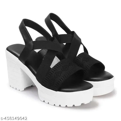 Women's Open Toe Block Heel High Heel Fashion Sandals for Everyday Wear comfort Wedges Sandal For Womens And Girls| Wedge Heel Sandal for Womens