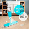 Sankalp Best Flat Spray Mop, 2 in 1, Liquid Dispenser and Movable Handle, High Absorbent Microfiber, for Wet and Dry Surface, Marble Flooring, Tiles Cleaning and Refill