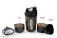 RB Shaker Water Bottle for Protein Mixes, Pre Workout Sport Water Bottle Blender with Powder Containers Kit ( Black )