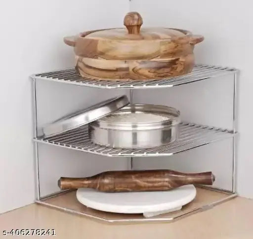 Hnsm Entprises presents a stainless steel corner rack