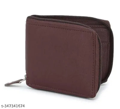 Wolfcraft mens wallet with zipper close I 1 coin pocket I 2 money clip I 3 card slot