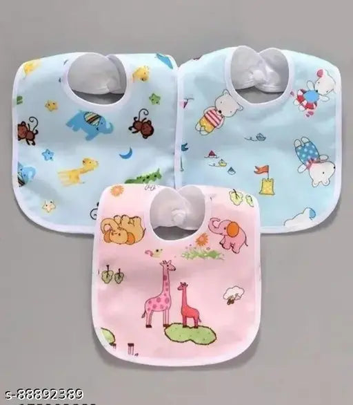 Baby bibs ,Best quality baby bibs pack of 3 chit buttoned waterproof