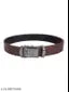 Sunshopping men's black auto lock buckle pu leather belt