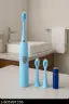 Premium Electric Toothbrush with 2 Extra Brush Heads & Battery Operated Oral Care Set