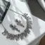 Silver Plated Necklace Set With White American Diamond