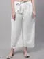 Most Soft And Comfortible Rayon Fabric White Palazzos for Pack Of 1