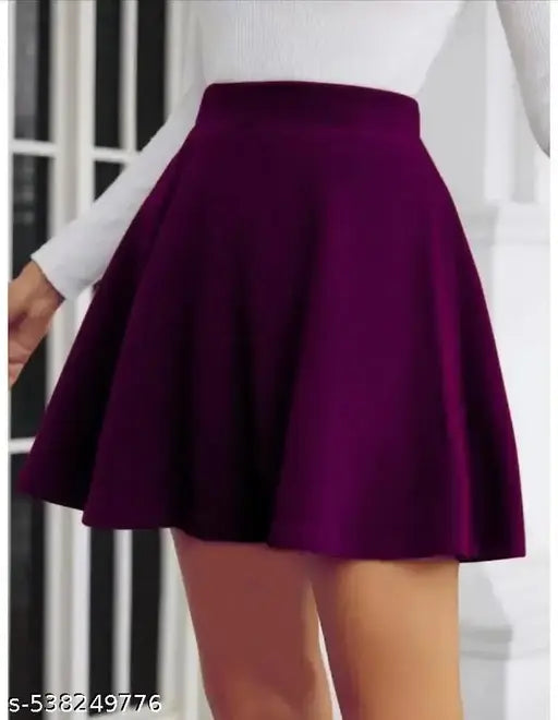 Fashionable Western Skirts for Women | High Waist Skater Mini Skirt | Trendy Short Skirt for Girls | Stylish Above Knee Skirt | Party & Casual Wear