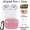 Airpod Pro, White Airpod, TWS Headphone, Tws earphone, True Wireless Bluetooth Headphone, True Wireless Bluetooth Earphones with Pink Case, Compatible for all Smartphones