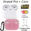 Airpod Pro, White Airpod, TWS Headphone, Tws earphone, True Wireless Bluetooth Headphone, True Wireless Bluetooth Earphones with Pink Case, Compatible for all Smartphones