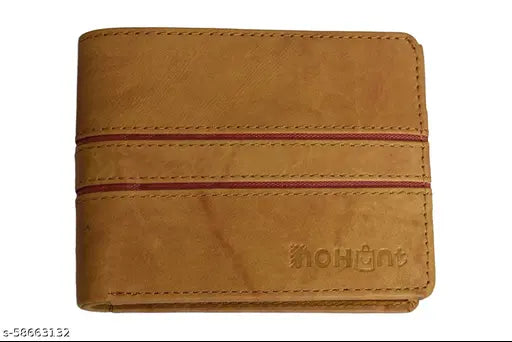 VISITORS Men Wallet Purse Pu Leather Wallet with Coin Pocket Short Credit Card Holder Wallets Men Leather Synthetic Bifold Brown Colour