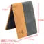 Fidaso Black & Brown/Tan Color Ecofriendly Vegan Leather Bi-Fold Men Wallet With RFID Protection