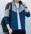 Men Colorblock Casual Jacket