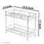 GESCHIR Big Size Stainless Steel 2 Layer Kitchen Spice Rack, Modular Kitchen Storage Rack, Kitchen Organizer Multipurpose Storage Shelf/Rack