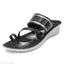Combo of 2 Black Stylish Slippers for Women