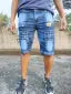 Stylish Denim Shorts For Men Stretchable Scratch Chinos For Boys 4 Pocket Mid Rise Half Jeans For Boys