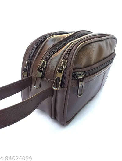 shaving kit bag brown