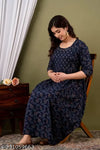 Women's Pure Cotton Maternity Gown/Maternity wear/Feeding Nighty