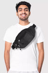 Men's Black Waist Bag Men's Casual Waist Bag Stylo Men's Waist Bags