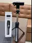 Portable Selfie Stick Tripod with Wireless Bluetooth Remote and Tripod Stand | 3 in 1 Selfie Stick Tripod with Extendable Aluminium Monopod, 360 Degree Rotation Phone Holder, Bracket for Mobile Phones | Supports Weight Up To 500 g (Black, Remote Included)