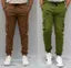 Brown and Green Colour Comfortable Flexible best stylish Men’s Cargo Track Pant with 2 Cargo Leg Pocket with Flap, Big Size, Under 500, Best for Cycling & Running Combo of 2
