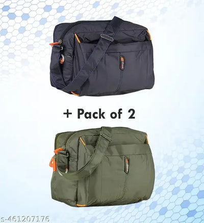 Combo Of Unisex Sling Bag | Cross Body Multipurpose Hand Bag | Sling Bag For Men & Women | Slim Bag for Office, Cash, Business Collection, Travelling | Sling Bag (Pack of 2)