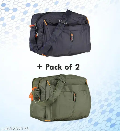 Combo Of Unisex Sling Bag | Cross Body Multipurpose Hand Bag | Sling Bag For Men & Women | Slim Bag for Office, Cash, Business Collection, Travelling | Sling Bag (Pack of 2)