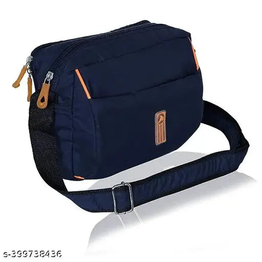 Sling Bag | Cross Body Multipurpose Hand Bag | Sling Bag For Men & Women | Slim Bag for Office, Cash, Business Collection, Travelling | Navy Blue Sling Bag