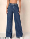 Dark Blue Wide Leg Jeans