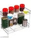 GESCHIR Big Size Stainless Steel 2 Layer Kitchen Spice Rack, Modular Kitchen Storage Rack, Kitchen Organizer Multipurpose Storage Shelf/Rack