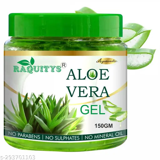 Aloe Vera Gel For Face, with Pure Aloe Vera & Vitamin E for Skin and Hair