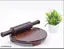 Kavishraj® Wooden Chakla Belan Rolling Pin Roti Chapati Maker 9 Inch Chakla Belan Combo Set for Kitchen Wooden Chapati Rolling Board with Belan Chakla Set