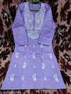 COTTON CHIKANKARI COMPUTER WORK KURTI'
