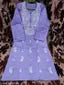 COTTON CHIKANKARI COMPUTER WORK KURTI'