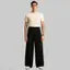 MENS BLACK PLEATED LOOSE KOREAN TROUSER