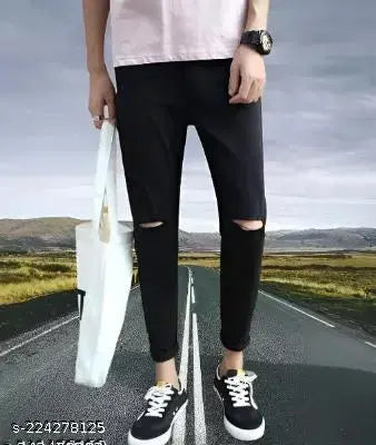 MONK BLACK PLAIN JEANS