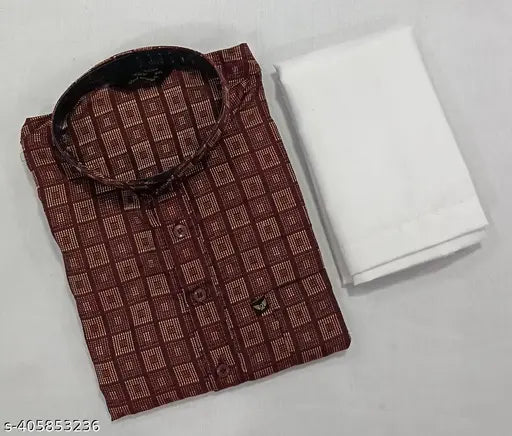 Men's Full Sleeve Kurta & Pajama Set.