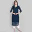 Women's Embroidered Georgette Straight Kurti