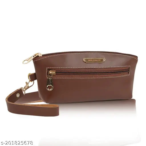 WILDAUK Casual, Formal, Party Brown Clutch