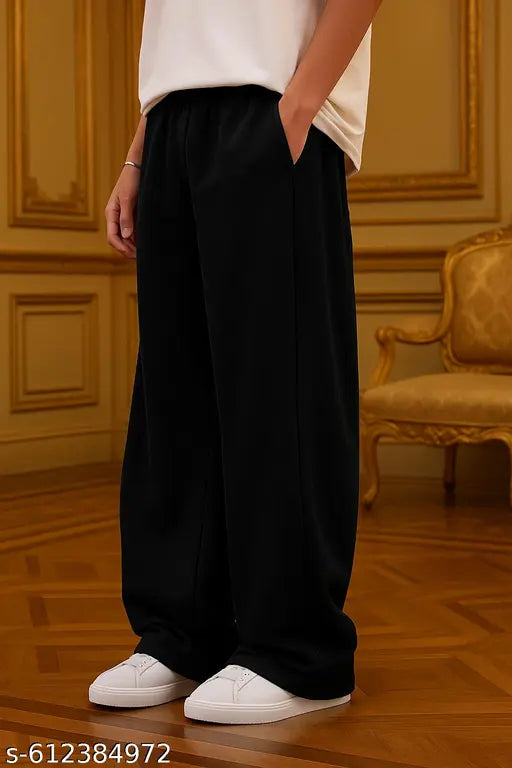 Sheown Mens Baggy Lower/ Trouser–Loose Fit Polycotton with Elastic Waistband & Pockets