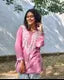 JANNAT ANBEEEY RASHA PREMIUM CHIKANKARI NEW CUTE PINK STRAIGHT SHORT KURTI