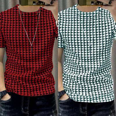 Vibrant Printed Men's Multicolor Tee