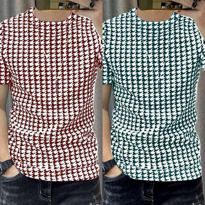 Casual Printed Men's Multicolor T-Shirt