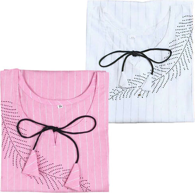 Striped Multicolor Kurta Combo for Women (Pack of 2)