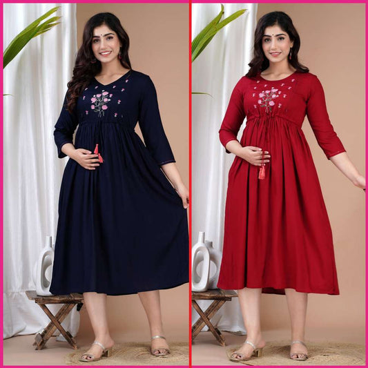 Sky Blue Printed Women's Kurta